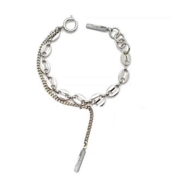 

justine clenquet bracelet summer new european and american fashion punk metallic pig nose chain female bracelet4835163, Black