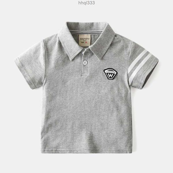 

w8zr uax6 t-shirts summer boys active polo shirts for baby short sleeve lapel cotton girls toddler t-shirts blouses for children clothes t2, Blue