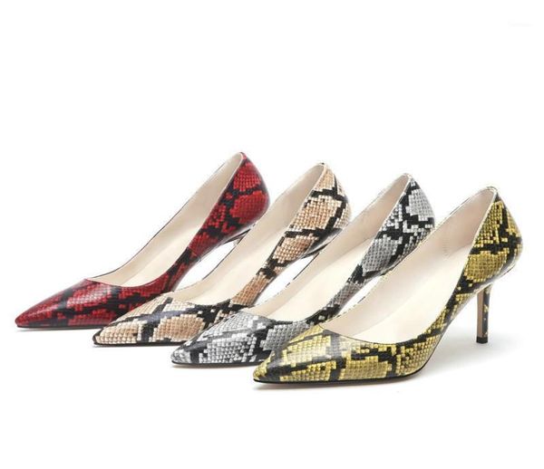 

yechne red blue snake skin pattern of women high heels shoes hooks female punch shoes stiletto brilliant hooks pumps12936756, Black