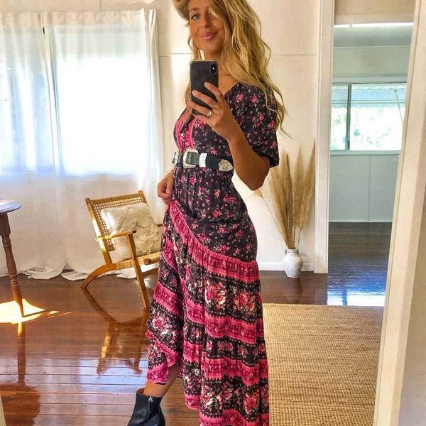 

basic casual dresses bohemian inspiring flower summer dress women's bohemian dress bohemian women's wear, Black;gray