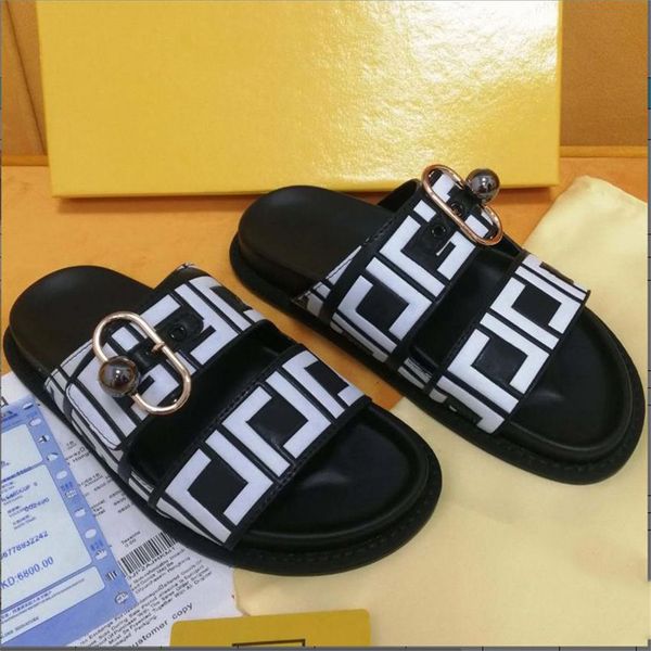 

luxury designer slipper sliders mens womens summer sandals beach slippers ladies flip flops loafers black white blue slides chaussures shoes