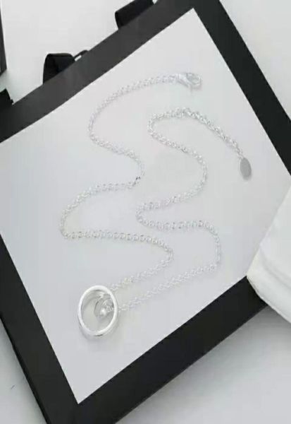 

designer brand pendants necklaces jewelry for women fashion trendy retro couple necklace luxury classic pendant valentine039s d4880224, Silver