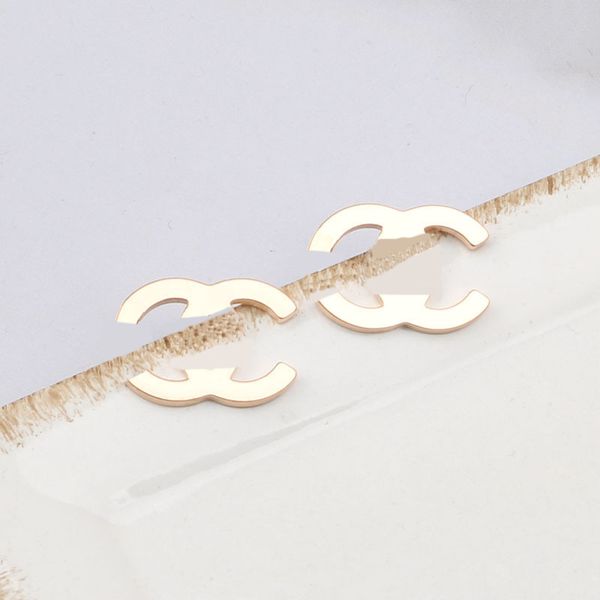 

luxury designer 18k gold plated letters stud earring for famous women simple studs earring wedding jewerlry 20mixed, Golden;silver
