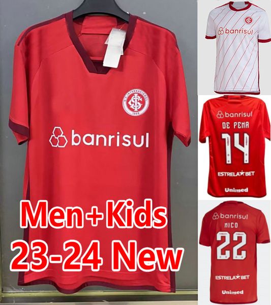 

2023 sc internacional soccer jerseys de pena luiz adriano camisa sport club alan patrick wanderson mauricio nico football shirt maillots de, Black;yellow