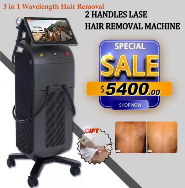 

popular laser diode 755nm 808nm 1064nm titanium ice platinum triple wavelength hair removal therapy skin rejuvenation machine4056519, Black