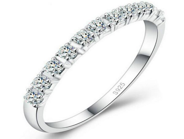 

new design band rings wedding rings women 925 sterling silver simulated diamond ring jewelry9103130