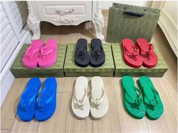

qw 2023 slippers for women g designers sandals triple black white pink red flip flop woman slides indoor outdoor beach shoes flip-flops size