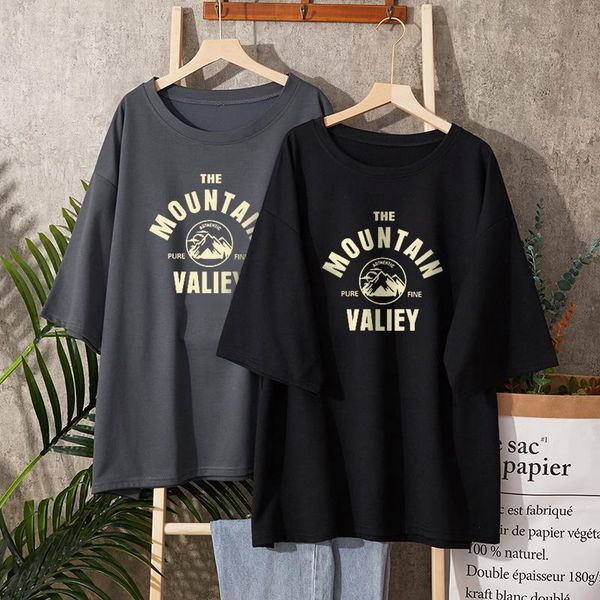 

women's t-shirt summer women's clothing casual large t-shirt letter printed short sleeve zipper pdlja13, White