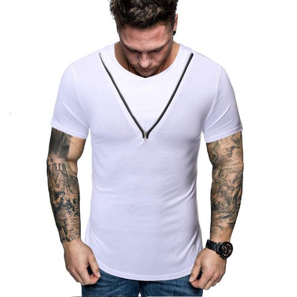 

men's t shirts european jersey big and small dark sewn shirt short sleeve t-shirt in summer of 202387vi, White;black