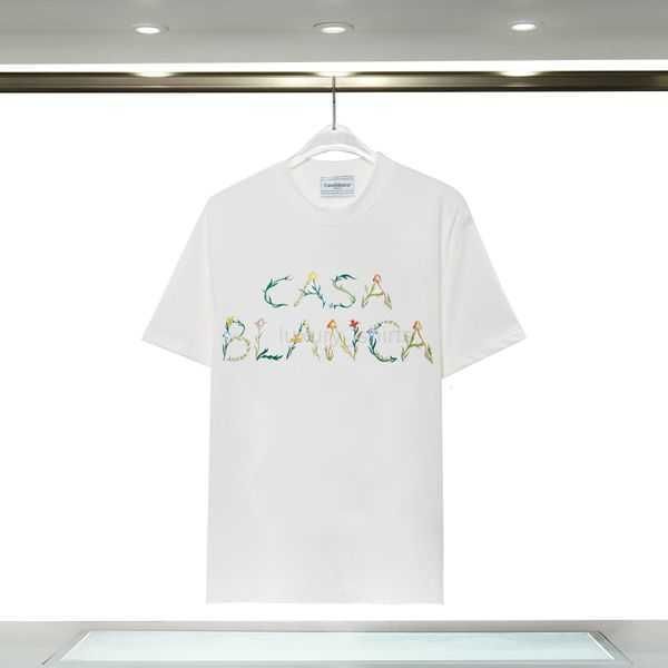 

summer t shirt men designer t shirts casablanc casablanca shirt wear summer round neck sweat absorbing short sleeves outdoor tshirts designe, White;black