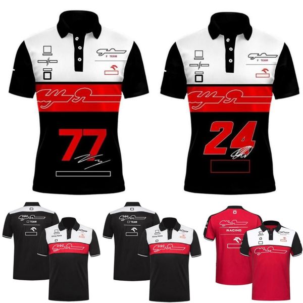 

f1 racing polo shirt summer new short-sleeved body shirts with custom