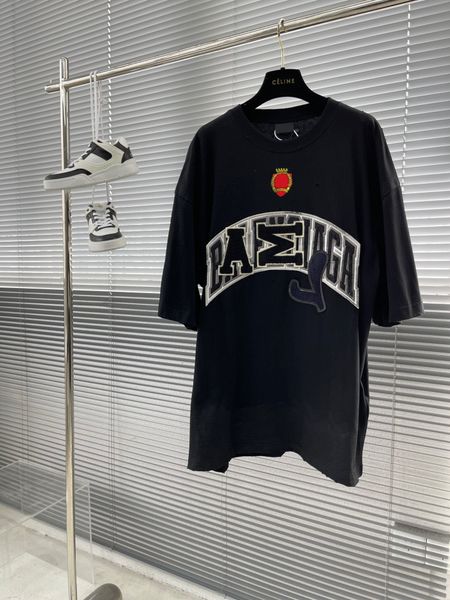 

men's plus tees & polos round neck embroidered and printed polar style summer wear with street pure cotton r112rfg, Black;brown