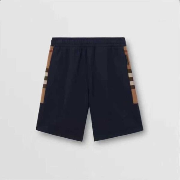 

wholesale designer b urberry short and pants bur side classic plaid printed leather label knitted cotton casual shorts for men's capris, White;black