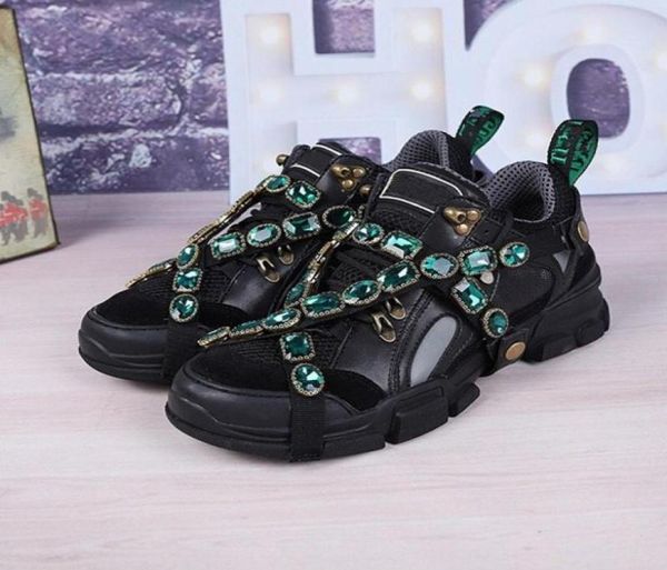 

2021 flashtrek sneaker with removable crystals mens shoes casual fashion womens shoes sneakers gccl10669785032169, Black