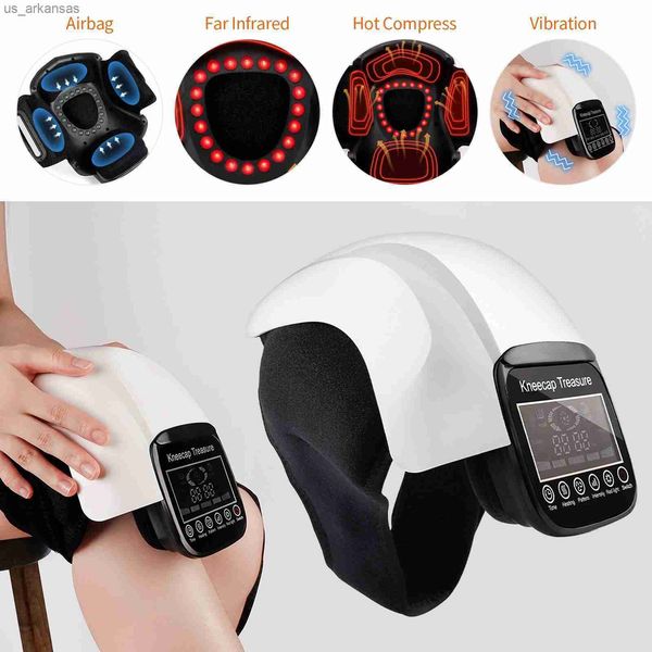 

smart knee massager pain relief air pressure massage far infrared heating physiotherapy instrument knee joint rehabilitation l230523