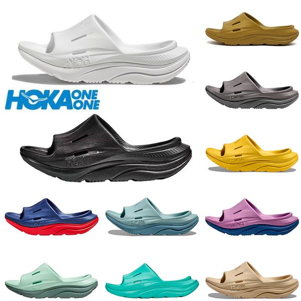 

fashion summer hoka orda recovery slide 3 slippers designer sliders hokas one one runner sports loafers sandals triple white black people be