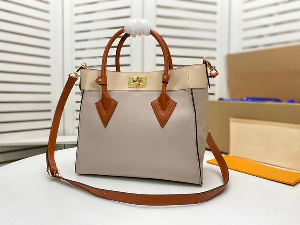 

reproduction is the original luxury goods import single shoulder bag handbag oblique satchel elegant splicing fine grain calfskin with class