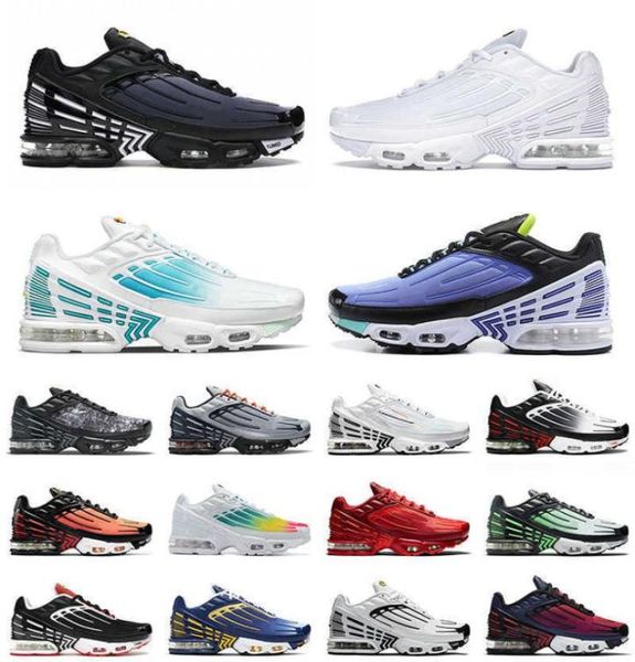 

2022 tuned 3 plus iii tn running shoes og mens women triple white obsidian aqua volt radiant red neon green outdoor tr3688826, Black