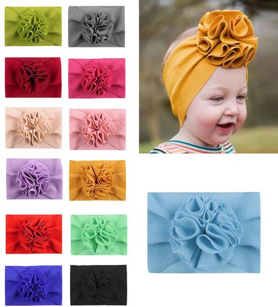 

maize flower kids headband fit all baby girls headband headwrap kid bow for hair wide head turban infant newborn headbands8154174, Silver