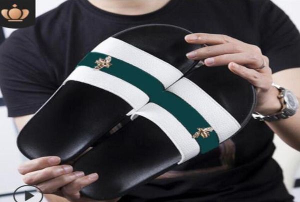 

summer shoes for men and women slides bee lightweight soft beach flip flops slippers brand home indoor house slippers man slides d8281436, Black