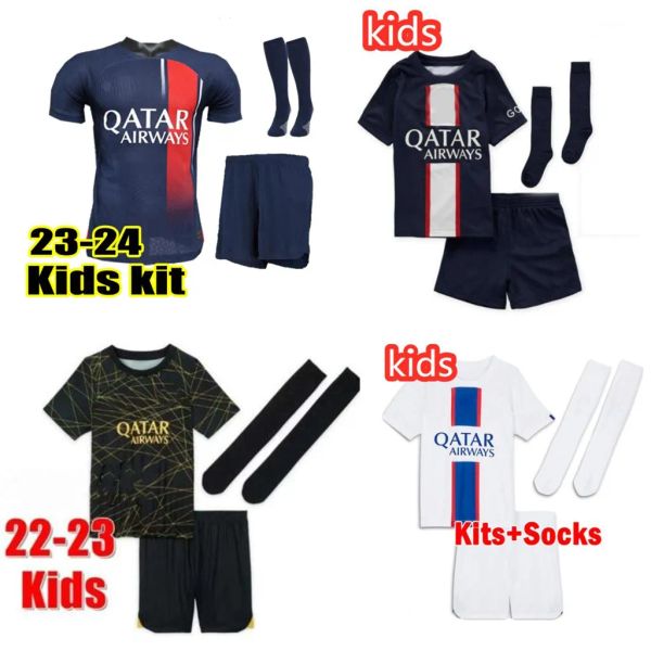

22 23 24 psgs mbappe 2023 paris di maria wijnaldum sergio ramos hakimi fourth maillots de football kit icardi verratti third 4th shir black, Black;yellow