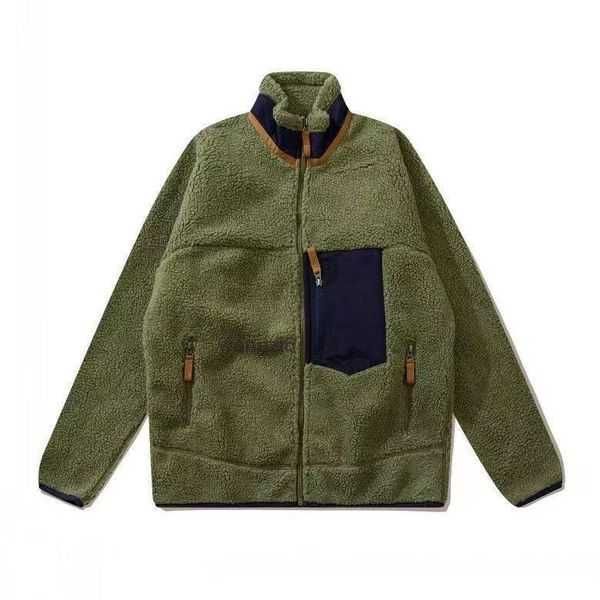 

patagonias fleece jacket classic retro mens thick warm down designer models lamb cashmere stand collar couple winter 4 ctnl, Black;brown