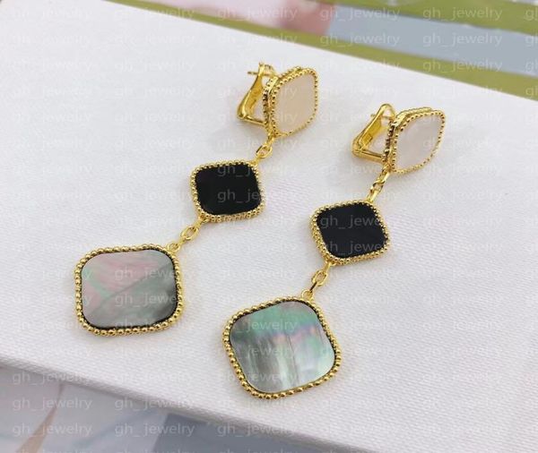 

100 925 silver designer danglechandelier earrings women love fourleaf clover earrings fashion luxury wedding earring jewelry 27283586