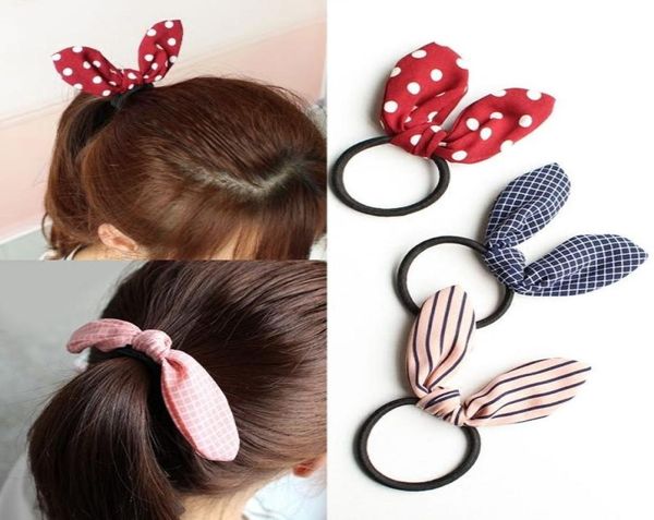 

100pcs children ears hair band cute girls accessories hair scrunchies headband hair rope2063983, Slivery;white