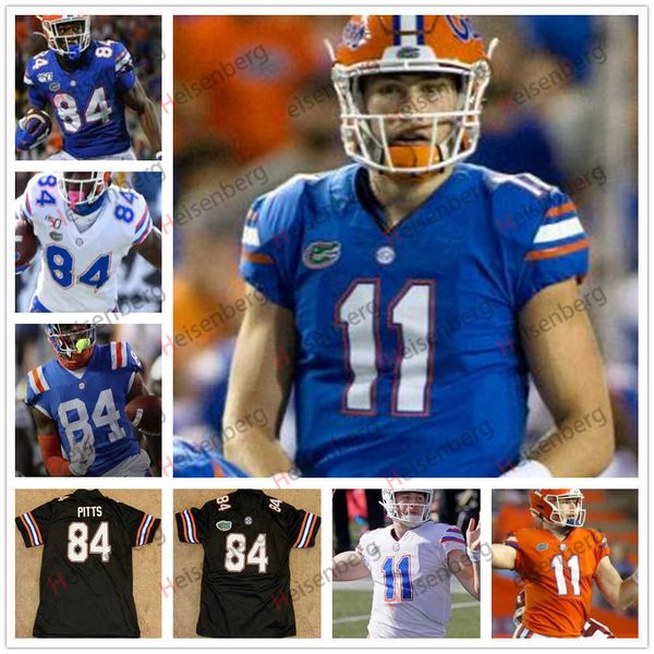 

football jerseys florida gators college jersey kyle trask pitts 81 aaron hernandez tim tebow emmitt smith customiz, Black;red