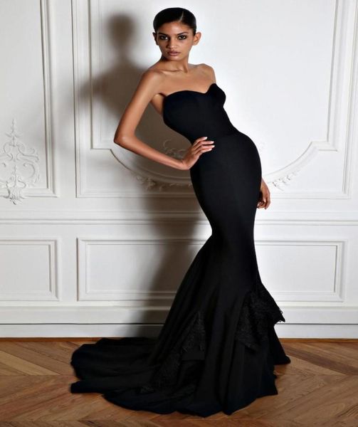 

2020 new dress chiffon mermaid sweetheart layer simple cleaning train zipper bridesmaid beauty with ball gown evening dresses6230496, Black;red