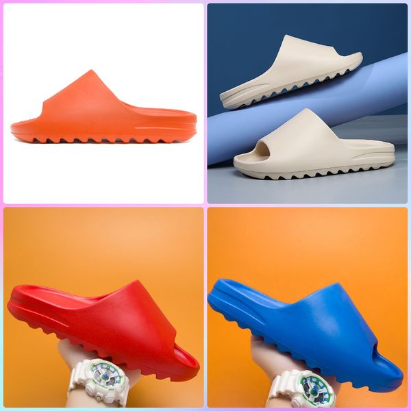 

designer a fep men black kanyes slide bone brown desert sand foam soot earth core mens resin runner sandals beach slippers triple white wome