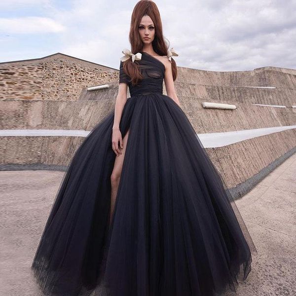 

dresses extra puffy black maxi skirt tulle lush 9 layers long prom skirts for women high slit ball gown wedding skirt custom made, White;black