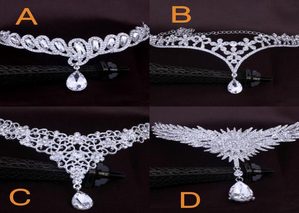 

bridal hair accessories wedding fashion for women of metal beaded pearl chain head hair jewelry indian women bridal ornament7111435, Slivery;golden
