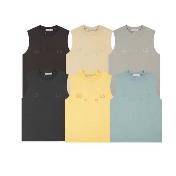 

essent tees t-shirts designer fashion clothing essentail mens womens 2023 summer crew neck tshirt american fashion brand high street, White;black