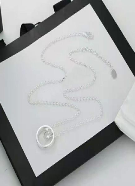 

designer brand pendants necklaces jewelry for women fashion trendy retro couple necklace luxury classic pendant valentine039s d7430724, Silver