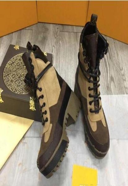 

winter women short boots leather thick soles martin boots quality head layer cowhide fine cow inside the wool legs import suede6125634, Black