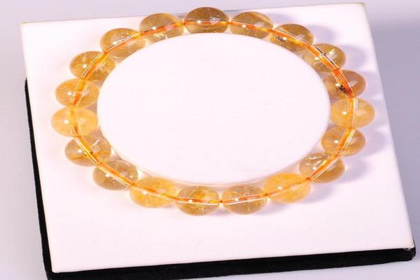 

whole fashion natural jewelry citrine 10mm round beads semi precious stone crystal chunky red bracelets bangles for women love8074732, Black