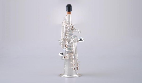 

new yanagisawa 902 soprano bb saxophone professional brass silver plated musical instruments exquisite carving sax with case3469193