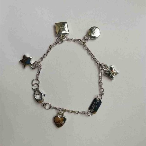 

80% off designer jewelry necklace ring women's bracelet star love butterfly five accessories bracelet, Black