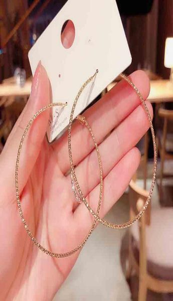 

fashion big hoop earrings large circle earring for women019690975, Golden;silver