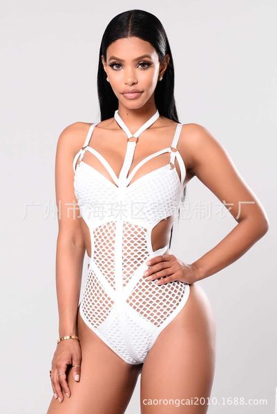 

ellon new one piece bikini t068, White;black