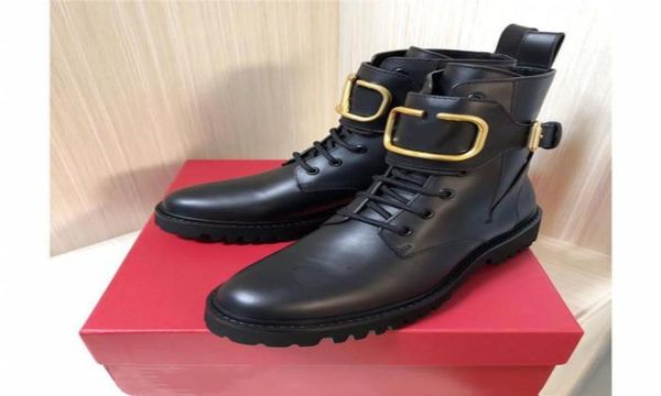 

classic dark series web celebrity recommended knight wind locomotive boots antislip and wearresistant ankle boots with box 3549077446, Black
