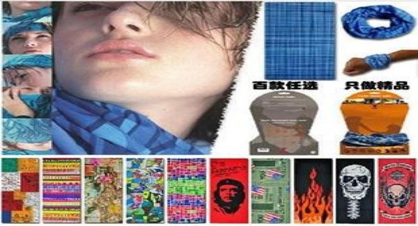 

ems fedex 500 pcs lot bandanas headwear magic seamless multi functional kerchief outdoor head scarf uv protection8878265, Blue;gray