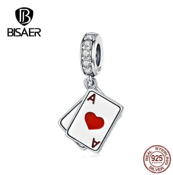 

in bisaer poker love ace pendant 925 sterling poker silver love charms beads fit for bracelets necklaces diy jewelry ecc1172 y82238632662, Black