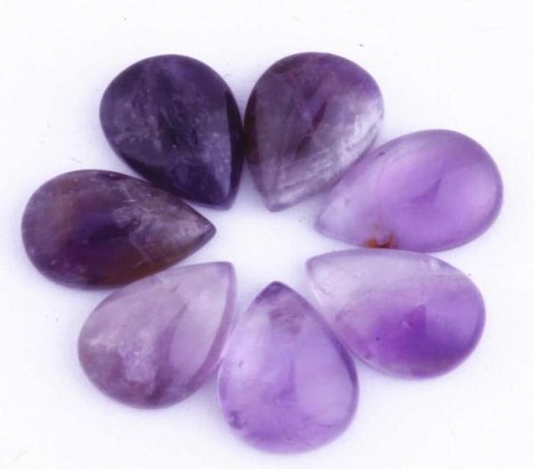 

10x14mm fashion amethyst malay jade etc natural stone pear shape beads cabochon bead jewelry findings accessories diy jewelry maki2084443, Black
