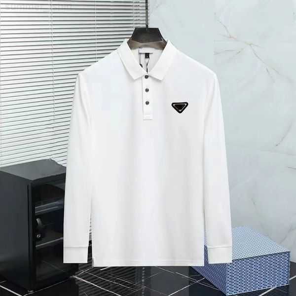

summer fashion man designer men's polos polo t shirt pullover tees man jacket stylist long sleeve tshirts sweatshirt men women's s, White;black