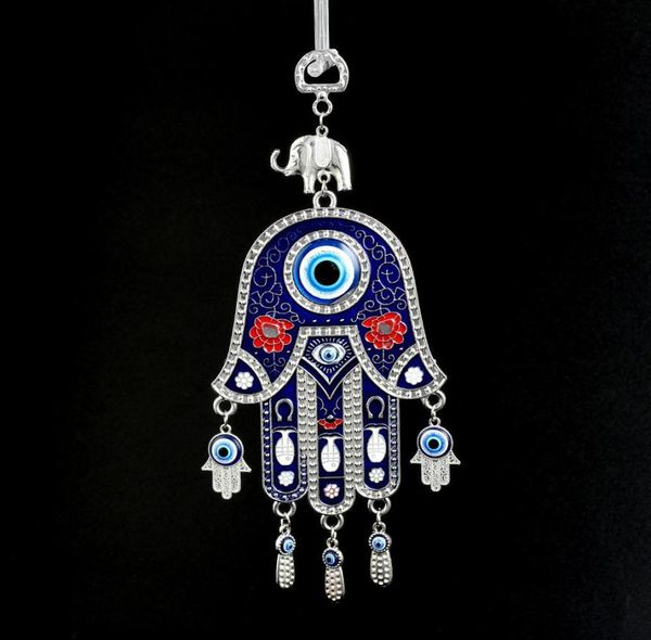 

evil eye wall hanging turkey evil eye beads with hamsa hand car keychain blue evil eye tassel charm wall hanging jewelry key ring 9905755, Slivery;golden