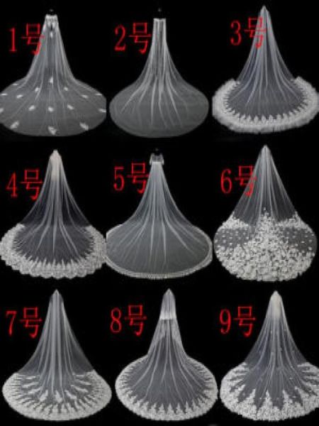 

whole 35m length 3m width long soft tulle bridal veils0122678015, Black