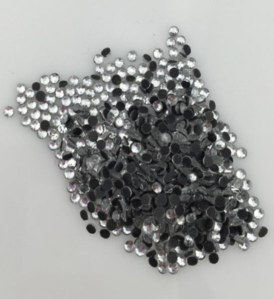 

1440pcs 6ss 2mm crystal strass dmc fix rhinestone iron on fix stones ss6 silver2976775, Black