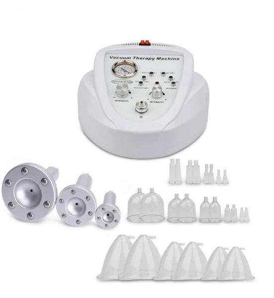 

shaping vacuum therapy machine lymph drainage body slimming breast enlargement pump with butt buttock suction cups7127108, Black;white